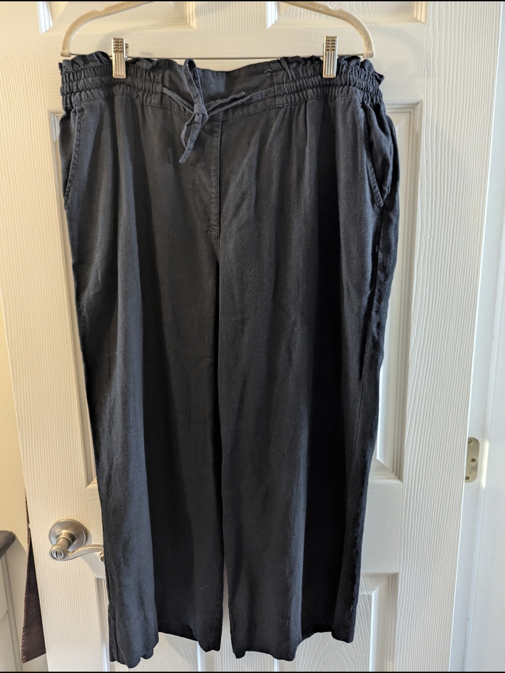 Penningtons Black Elastic With Drawstring Waist Pants